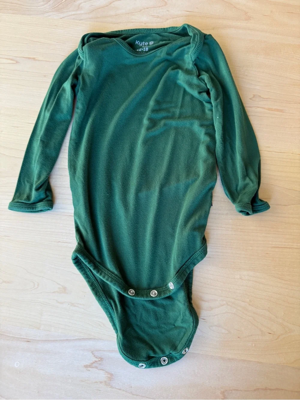 Kyte BABY Long Sleeve Bodysuit in Forest Size 12-18m